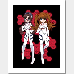 Asuka x Mari White suit Posters and Art